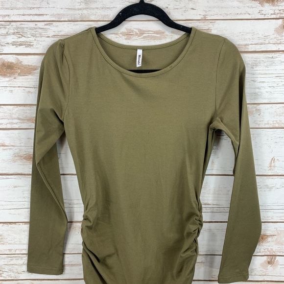 Missufe Casual Long Sleeve Ruched Bodycon  Dress - Picture 3 of 6